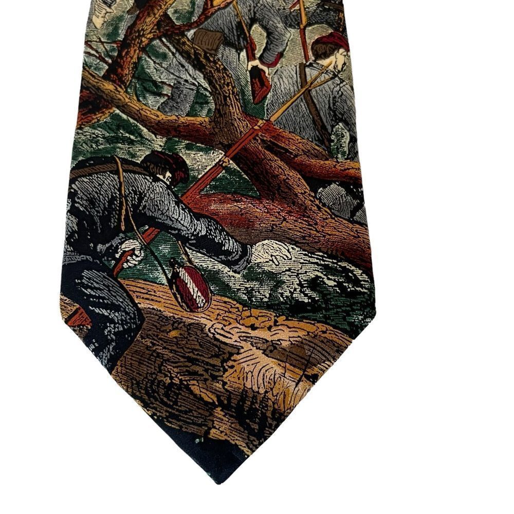 Vintage American Series “The Rebel Yell” Civil War Silk Tie by Tango - Picture 2 of 5
